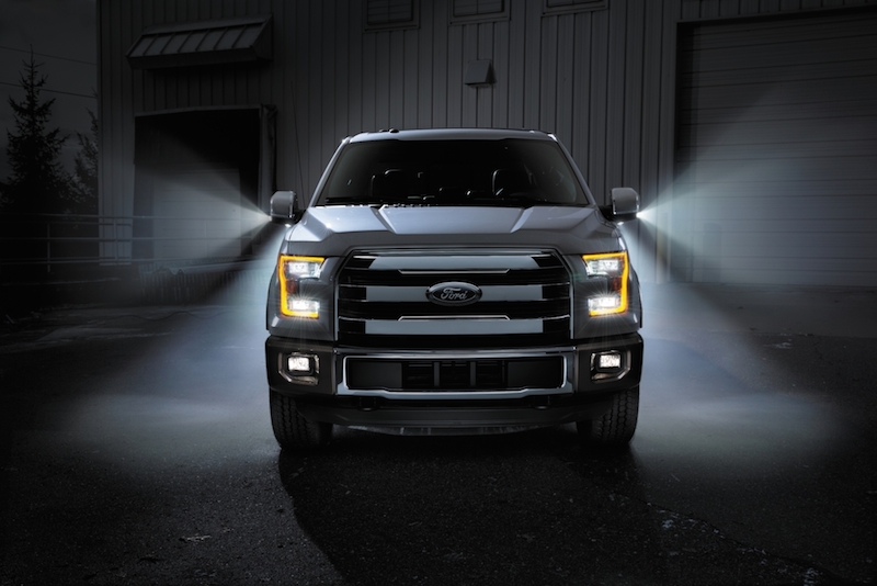 The 2015 Ford F-150 to be the first pickup with complete LED forward lighting